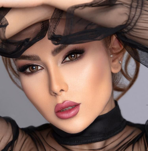 لنز رنگی سالانه کلیر ویژن G0824 عسلی دور مشکی