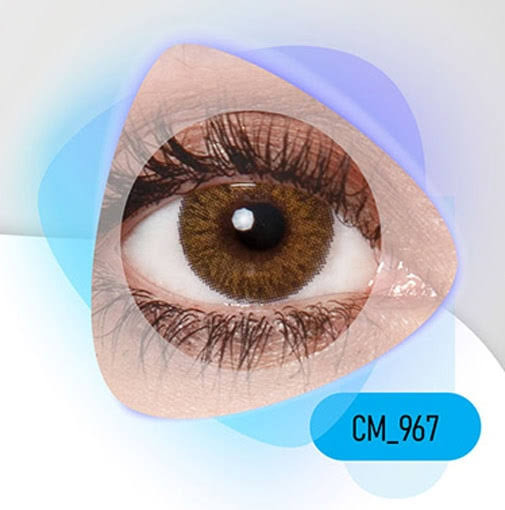 لنز رنگی سالانه کلیر ویژن عسلی CM967