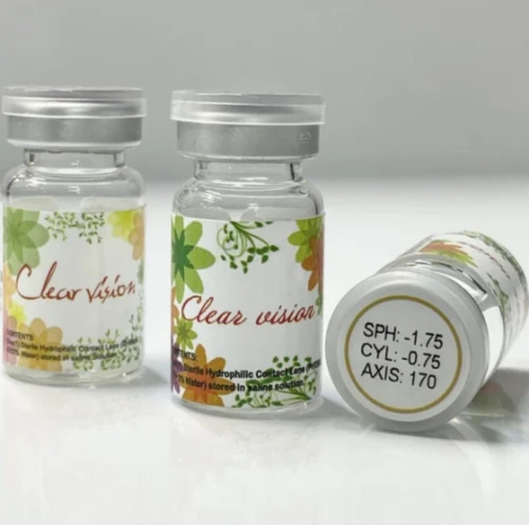 لنز طبی بدون رنگ کلیر ویژن آستیگمات ( توریک)