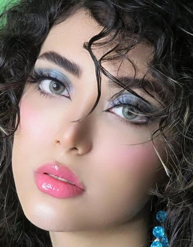 لنز رنگی فصلی دهب رنگ خاکی طوسی دور دار